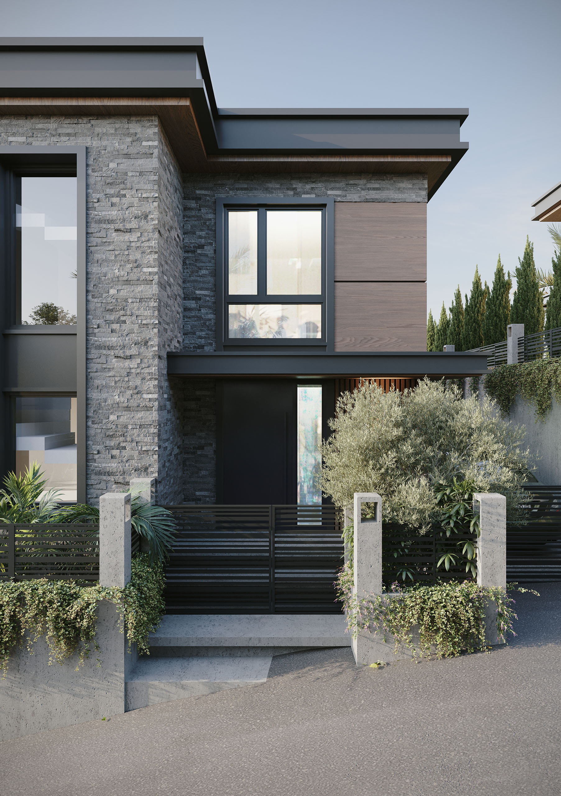 Küre Gayrimenkul Lüks Villa - Müstakil Yaşam & Havuzlu Bahçe Dış Mekân Görselleştirme